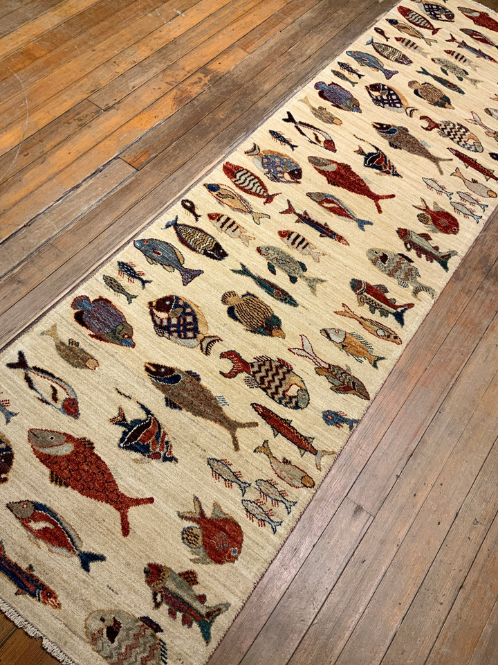 希少 MICHIGAN RUG CO 魚 総柄 S/M 希少 MICHIGAN RUG CO 魚 総柄 S/M 希少 MICHIGAN RUG CO 魚 総柄