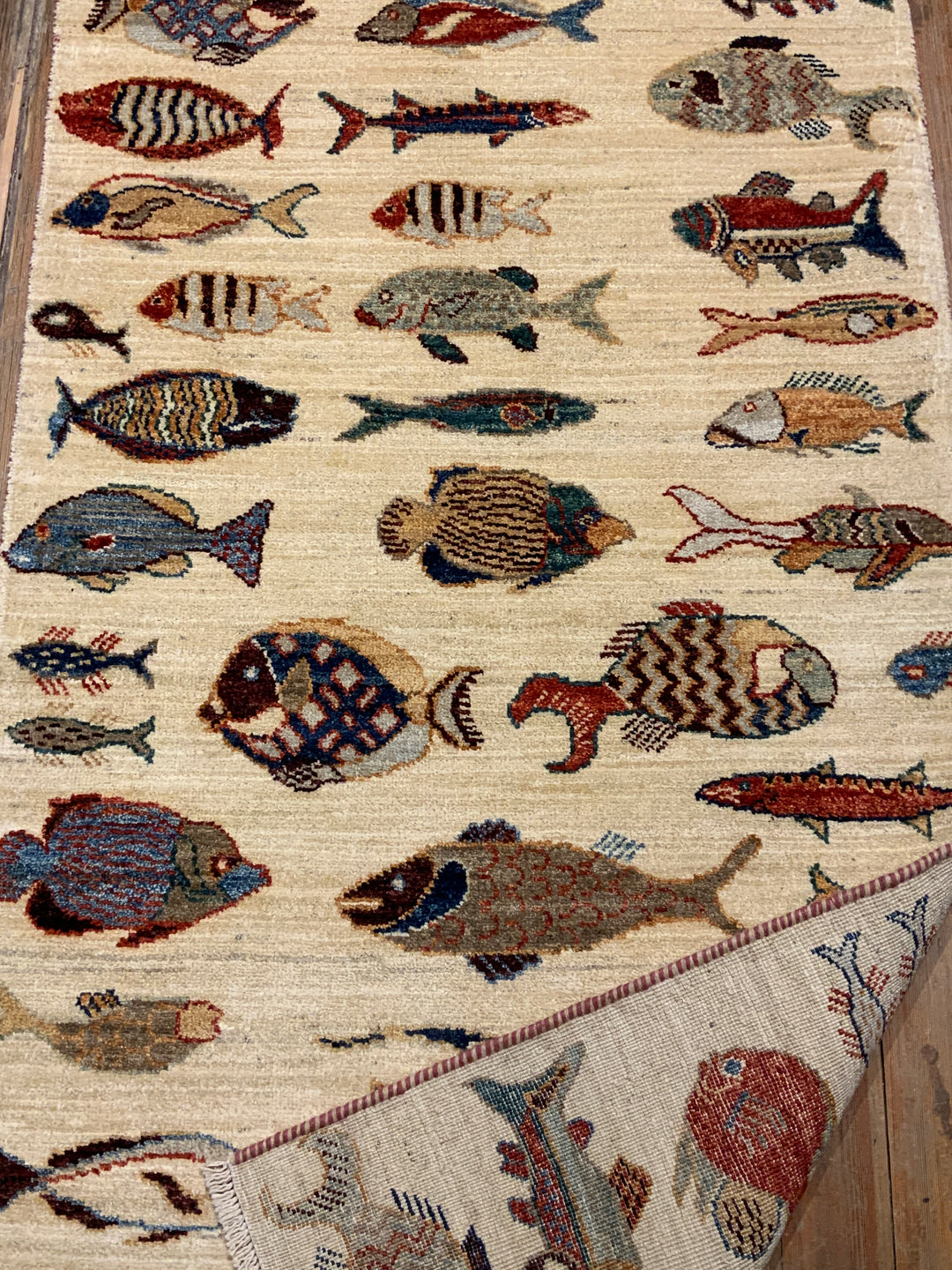 希少 MICHIGAN RUG CO 魚 総柄 S/M Fish Rug – Zephyr Rugs