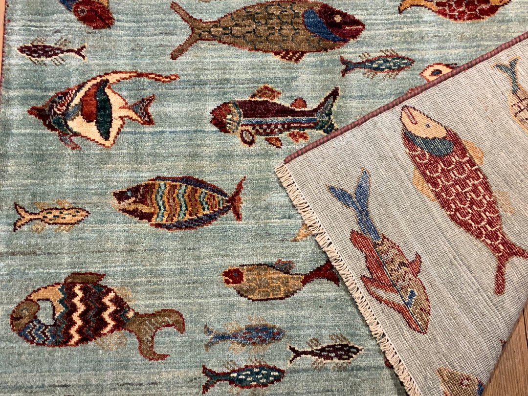 Fish Rug 6 x 4 – Zephyr Rugs